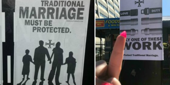 Neo Nazis Behind Anti Marriage Equality Posters In Australia